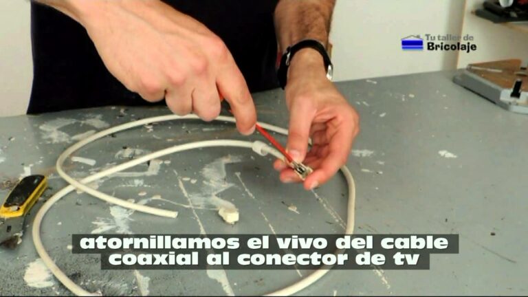 Como hacer un cable de antena