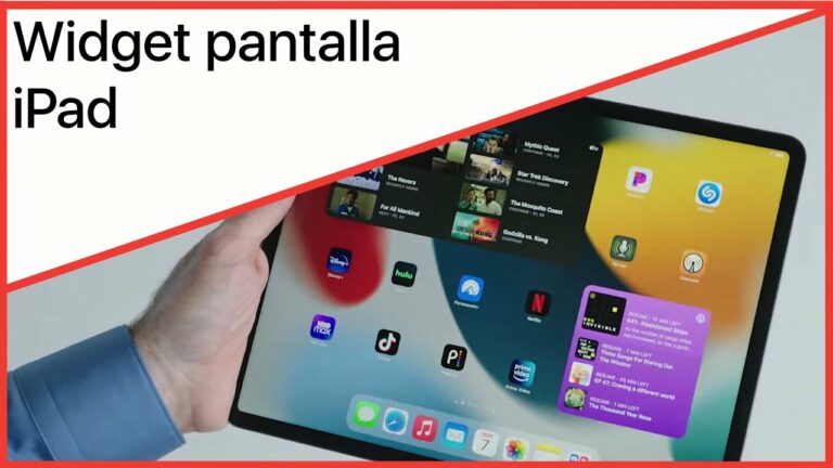 Como poner widgets en ipad