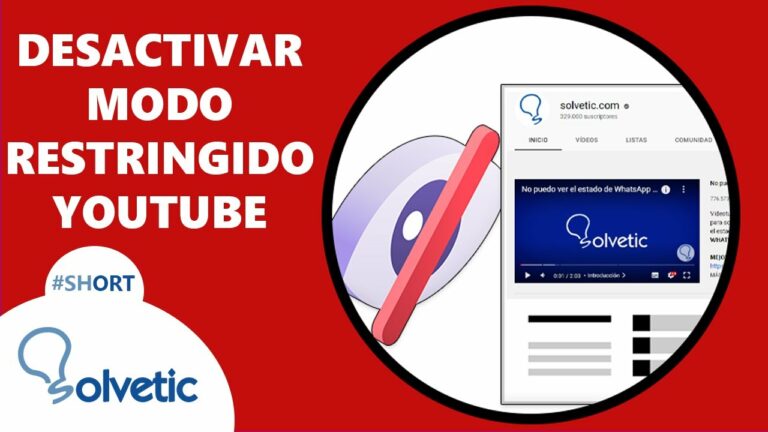 Como inhabilitar el modo restringido en youtube