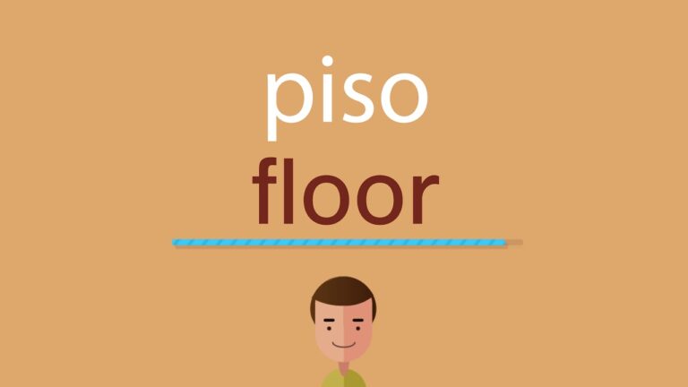 Como se dice piso en inglés