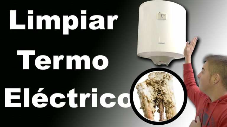 Como limpiar la cal de un termo electrico