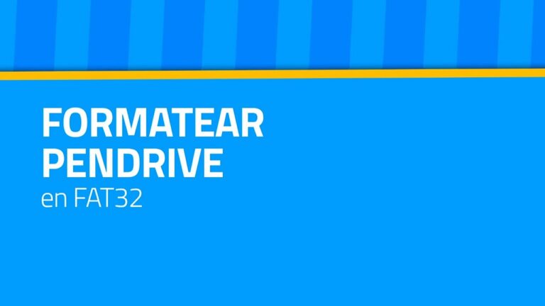 Como formatear un pendrive a fat32