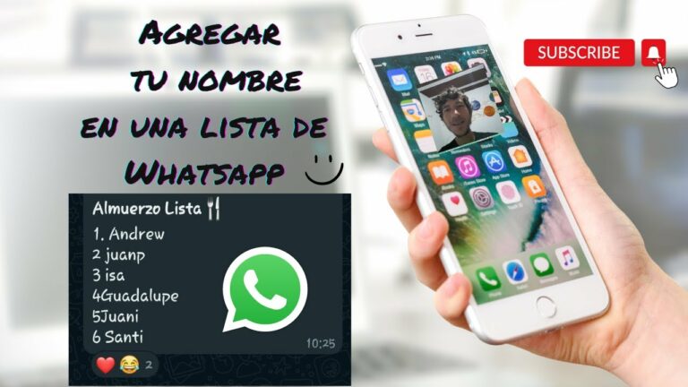 Como añadir mi nombre a una lista de whatsapp