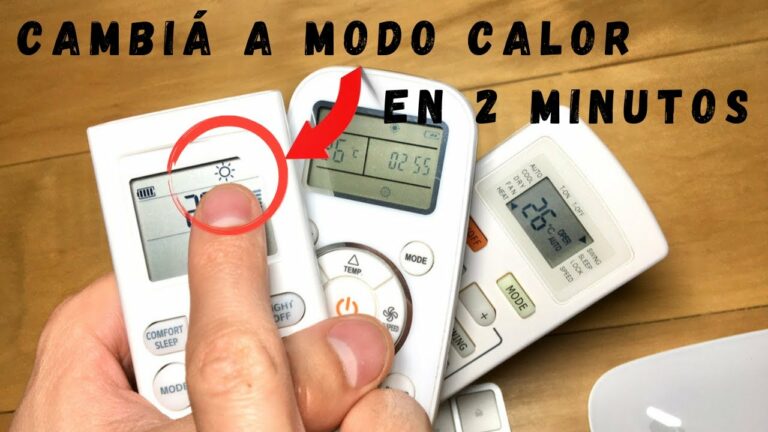 Como poner el aire acondicionado en calor inverter