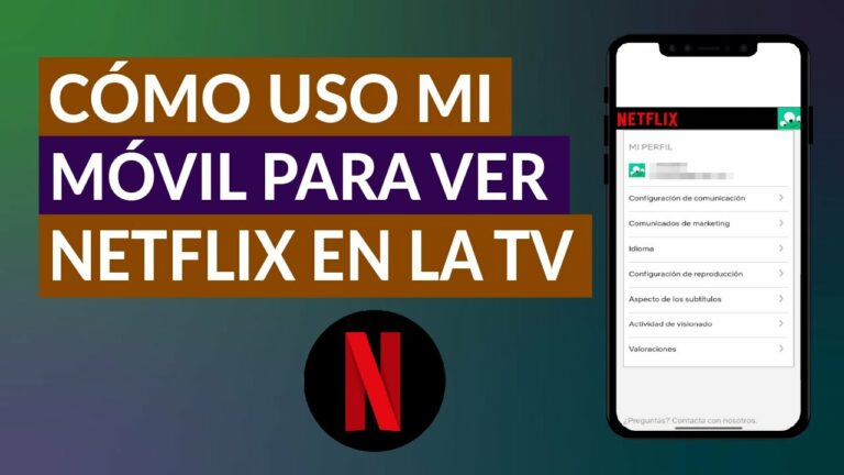 Como transmitir netflix de celular a tv