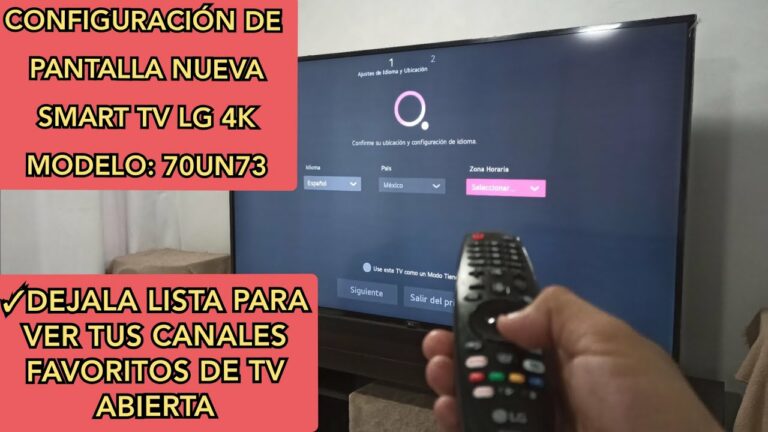 Como configurar una tv lg smart 4k