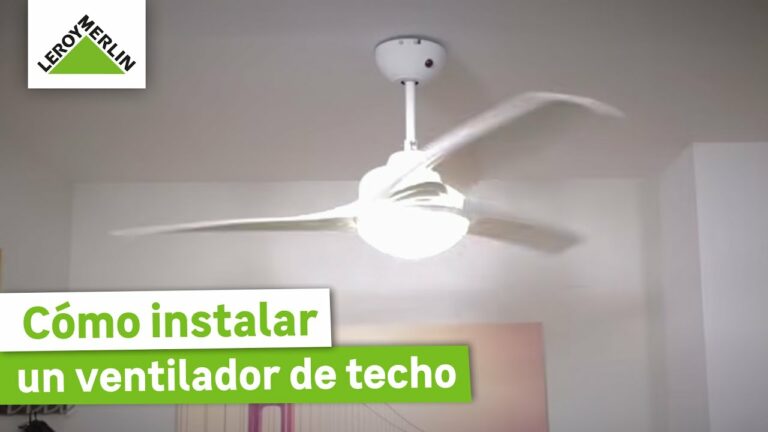 Como montar un ventilador de techo