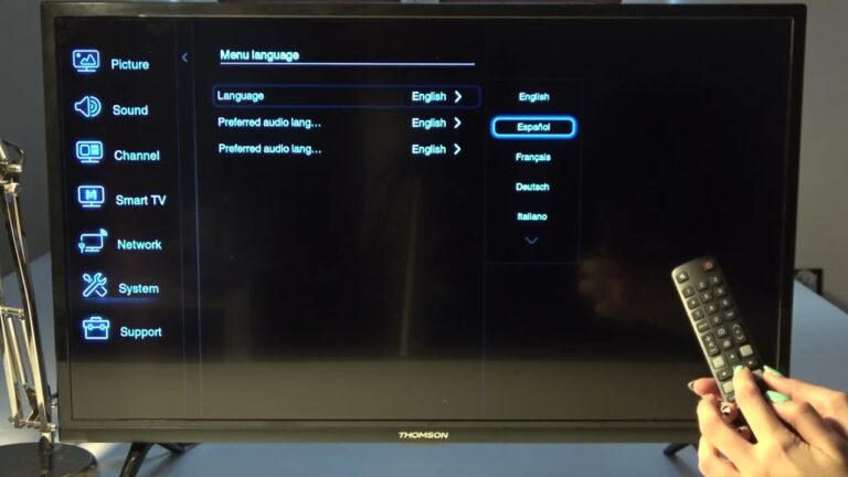 Como cambiar el idioma a la tele