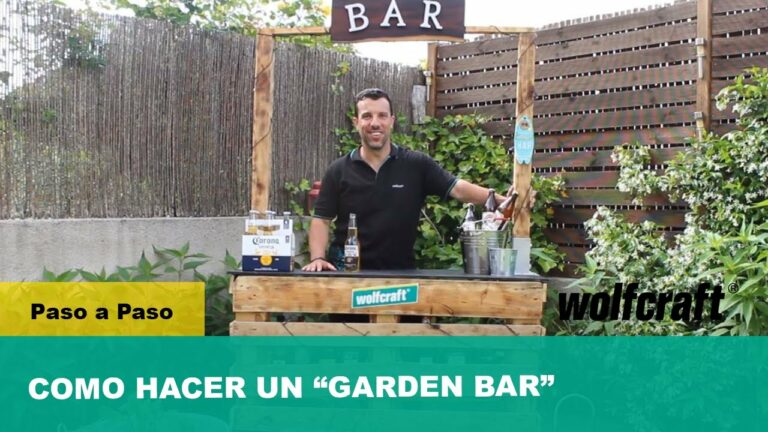 Como hacer barra de bar para jardín