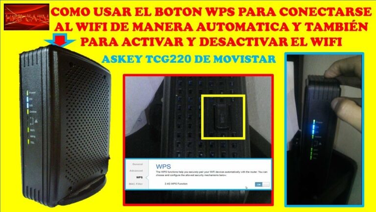 Como conectarse pulsando el boton del enrutador