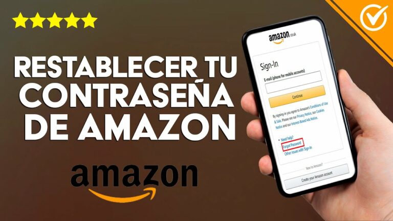 Como recuperar contraseña amazon