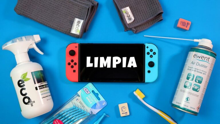 Como limpiar la pantalla de nintendo switch