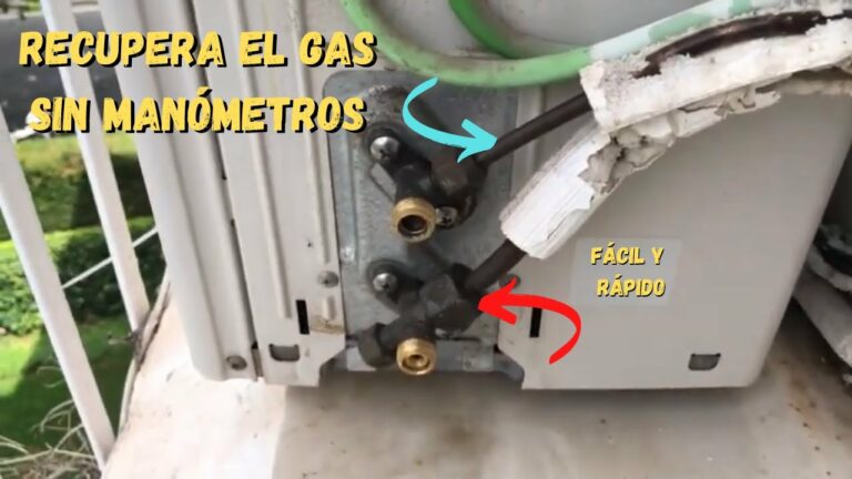 Como recuperar el gas de un aire acondicionado