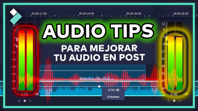 Como mejorar el audio de un video