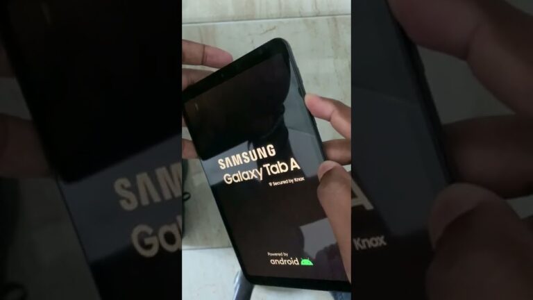 Como reiniciar una tableta samsung