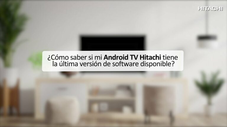 Como actualizar tv hitachi