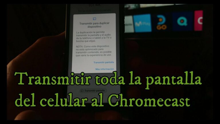 Como enviar la pantalla del movil al chromecast