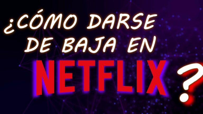 Como dar de baja netflix en tv