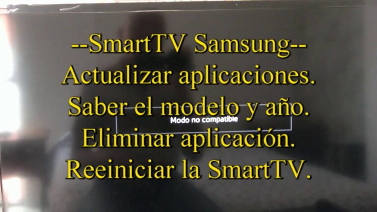 Como actualizar aplicaciones samsung smart tv