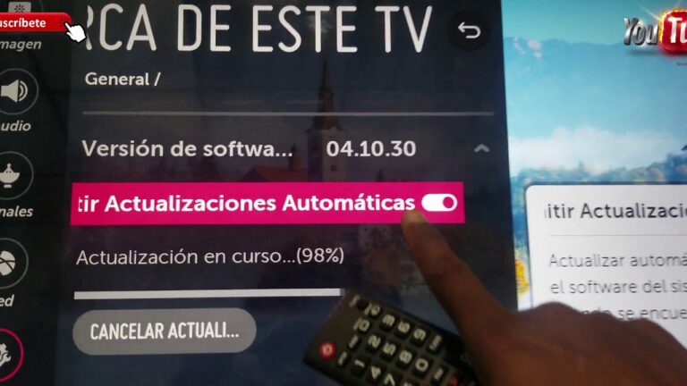 Como actualizar mi tv lg