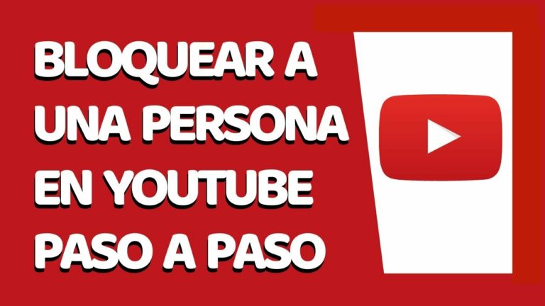 Como bloquear a una persona en youtube