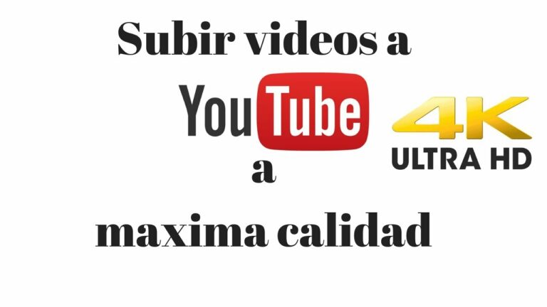 Como subir videos 4k a youtube