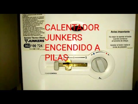 Como encender un calentador junkers