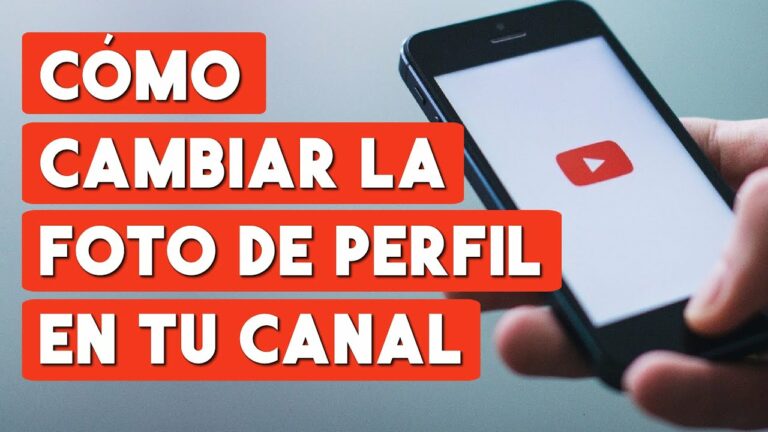 Como cambiar foto de youtube