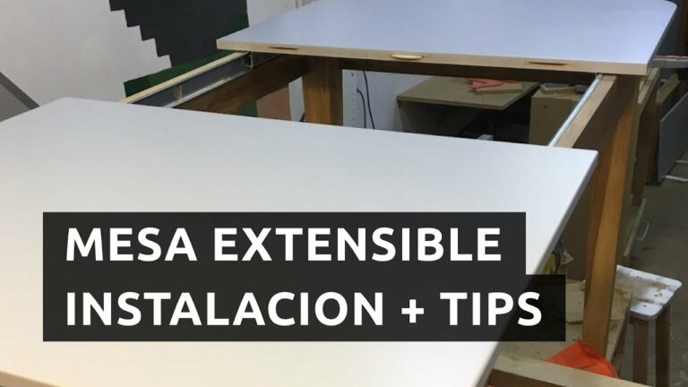 Como hacer una mesa extensible