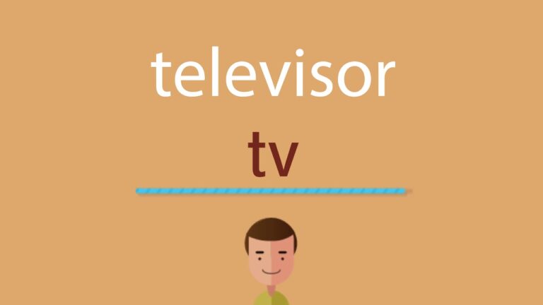 Como se dice televisor en inglés