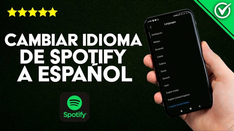 Como cambiar el idioma de spotify