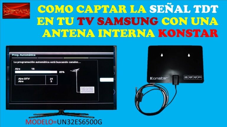 Como conectar tv samsung a antena