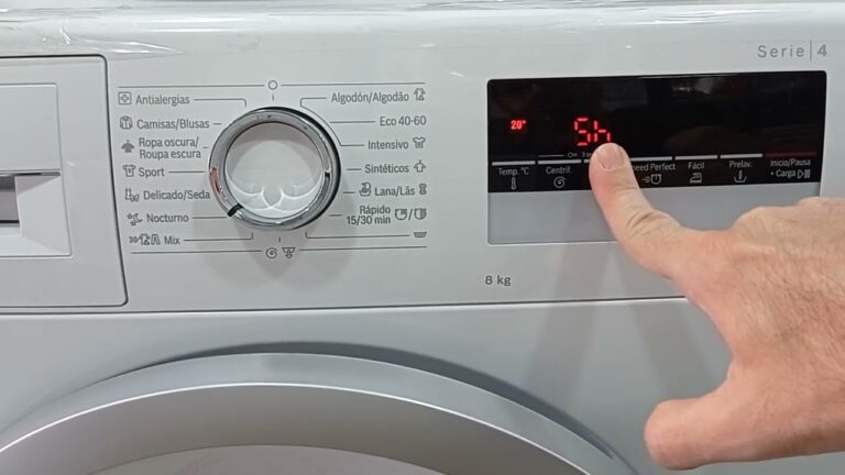 Como programar diferido lavadora bosch serie 6