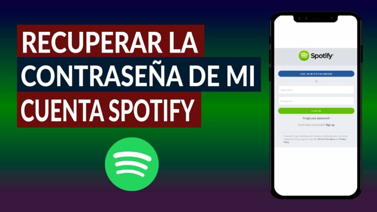 Como recuperar contraseña spotify