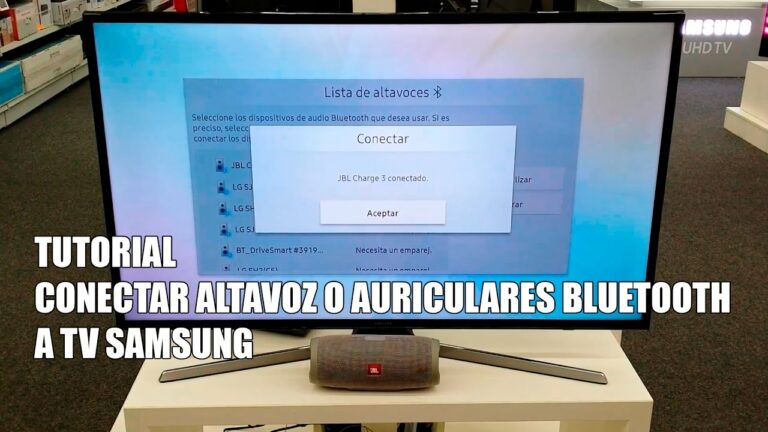 Como conectar altavoz bluetooth a tv