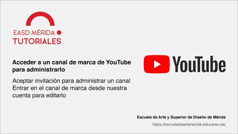 Como acceder a un canal de youtube