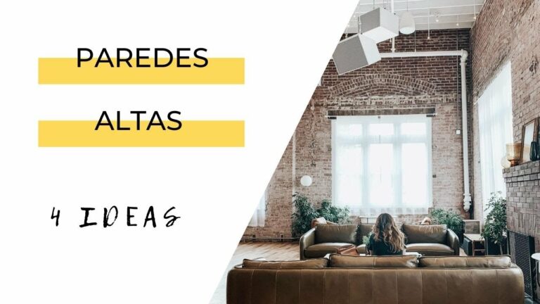 Como decorar paredes altas de sala