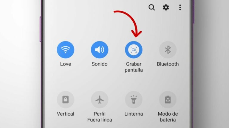 Como grabar la pantalla en samsung