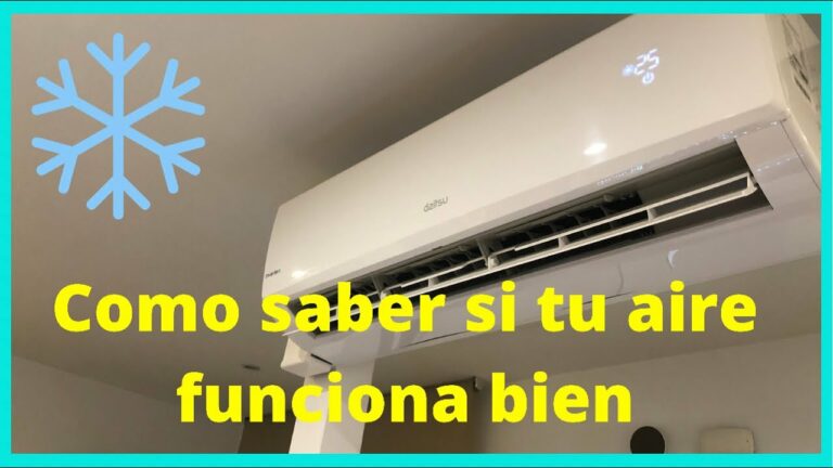 Como saber si el aire acondicionado funciona bien