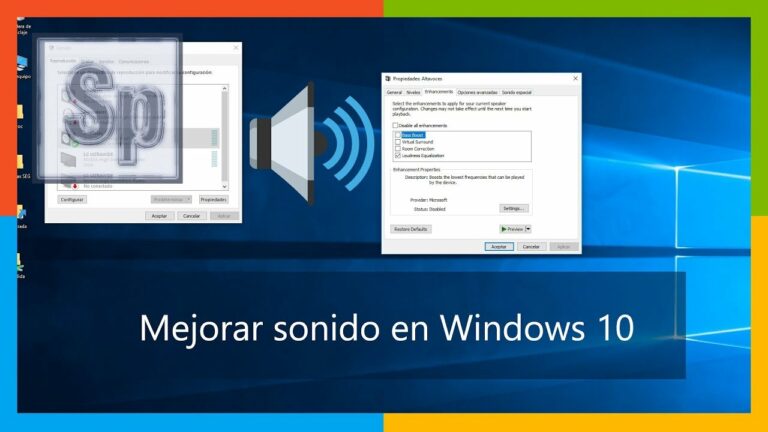 Como mejorar sonido pc