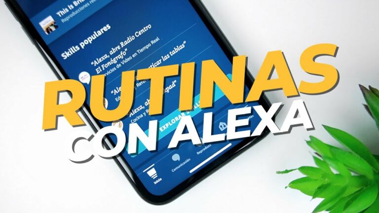 Como crear rutinas en alexa