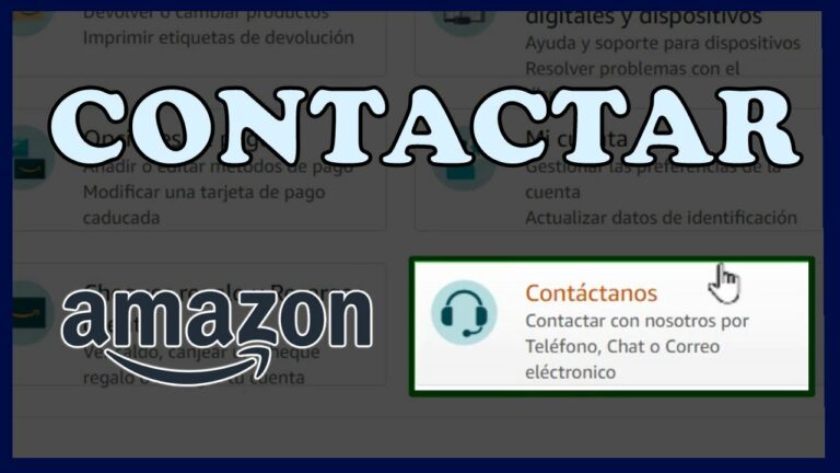 Como ponerme en contacto con amazon