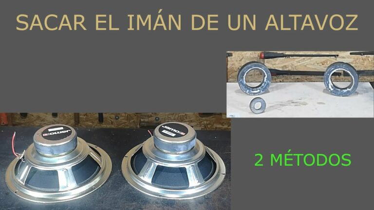 Como quitar el iman de un altavoz