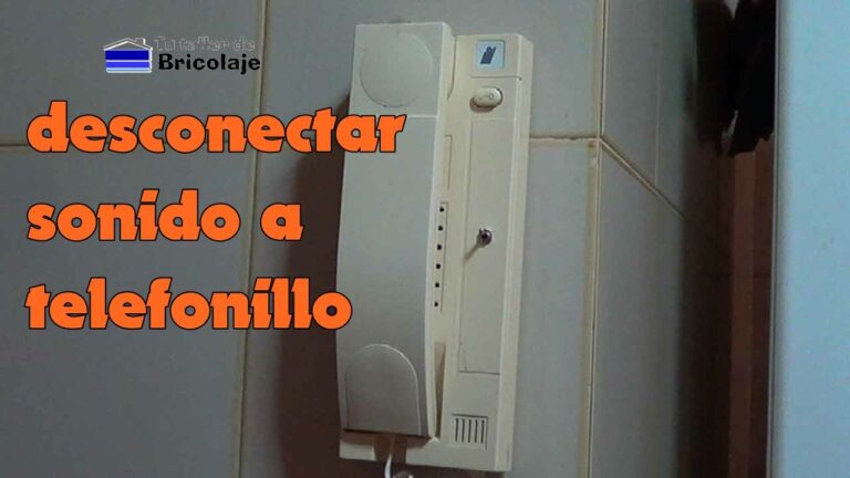 Como desconectar el telefonillo de casa