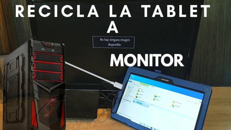 Se puede usar tablet como monitor