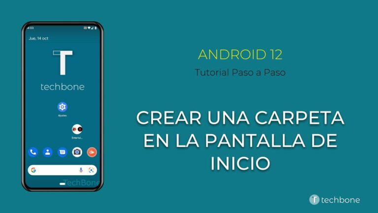 Como crear una carpeta en la pantalla de inicio