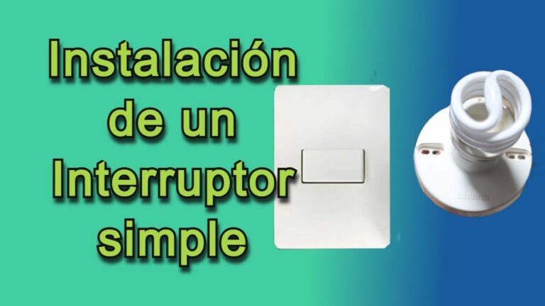 Como conectar un interruptor simple