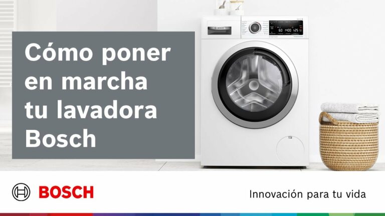 Como poner lavadora bosch