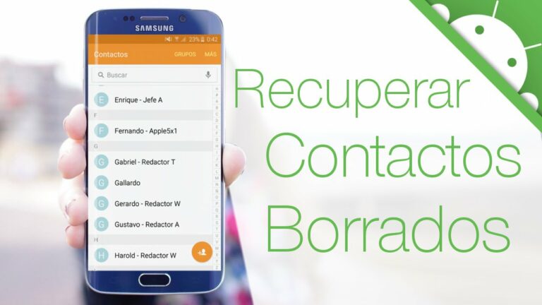 Recupera tus contactos eliminados en Android ¡Fácil y rápido!